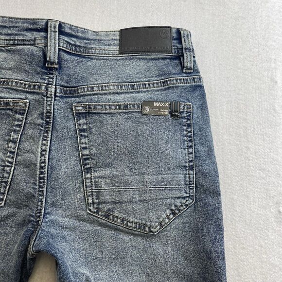 Buffalo David Bitton Jeans Men 30x30 Blue Max-X Fade Slim Stretch Preppy Denim - Picture 8 of 11